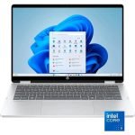 HP Omni Book 5 Flip 14-FP0013DX Intel Core 5 120U Processor, 8GB DDR5 Ram, 512GB SSD NVMe, Integrated Graphics, 14" 2K (1920 x 1200),Touch Screen X360, Backlit KB, Windows 11, Glacier Silver.